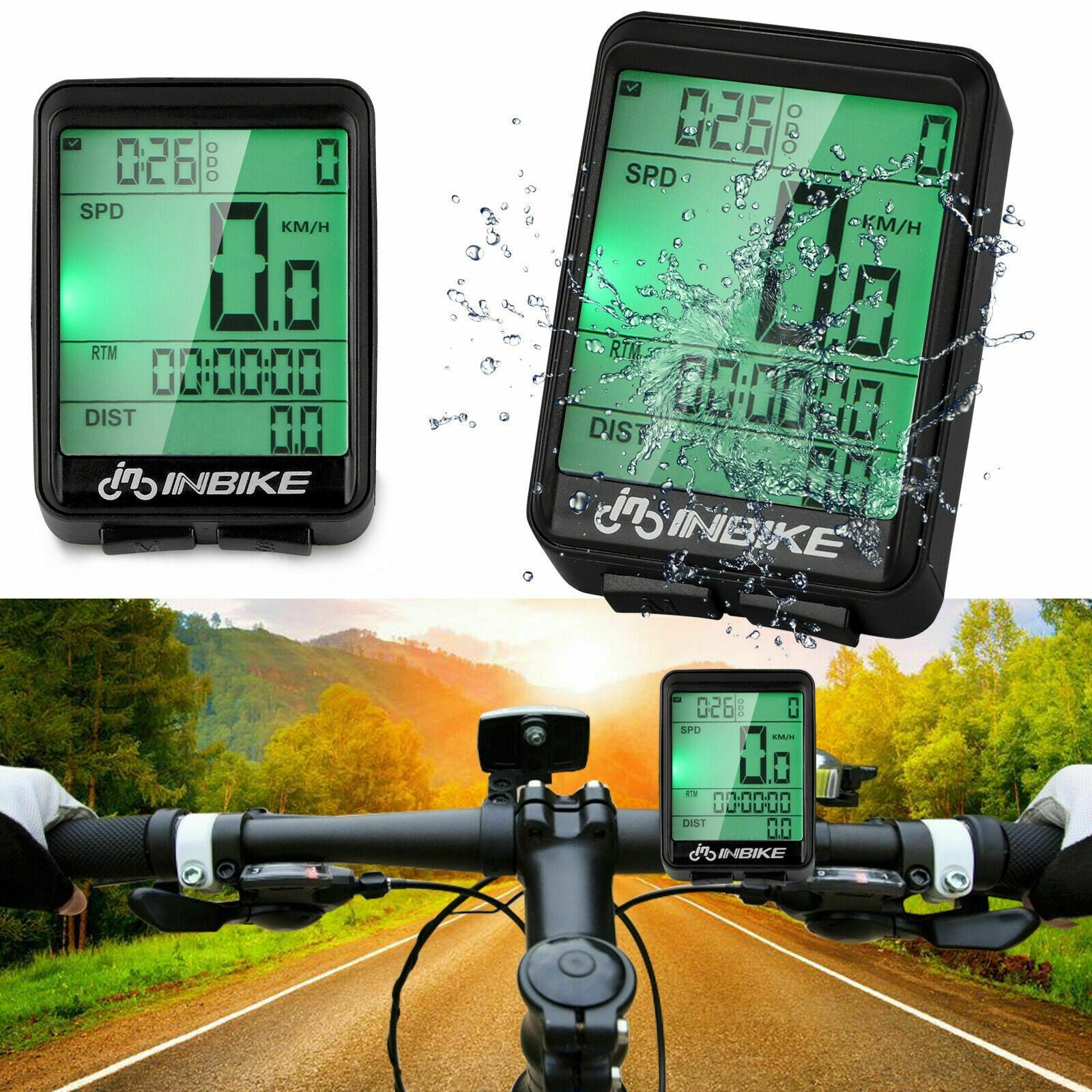 Bicycle Speedometer Odometer rende Waterproof